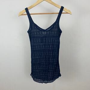 NWT Aeropostale Sheer Tank Top Cami - Dark Navy Blue - Size Small